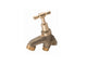 Brass Hose Tap T Handle 15mm (1/2") with Lugged Back Plate Male Inlet