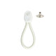 White Bunji Tonneau Elastic Loops with Eyelet Rivets