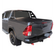 Toyota Hilux Dual Cab A Deck 2018+ w/ Rugged Sports Bars No Drill Clip On Ute Tonneau Cover