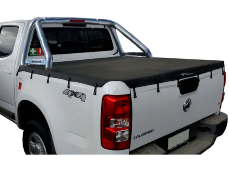 Holden Colorado Dual Cab 2012+ with Sports Bars Bunji Tonneau Cover