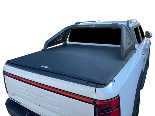 BYD Shark 6 Dual Cab 2025 to Current with Sports Bars No Drill Clip On Ute Tonneau Cover