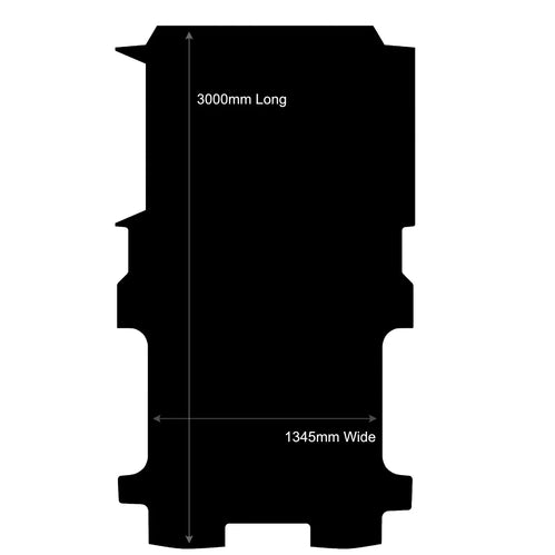 Ford Transit Van LWB 3mm Rubber Van Mat Sept 2024+ (1 side step)
