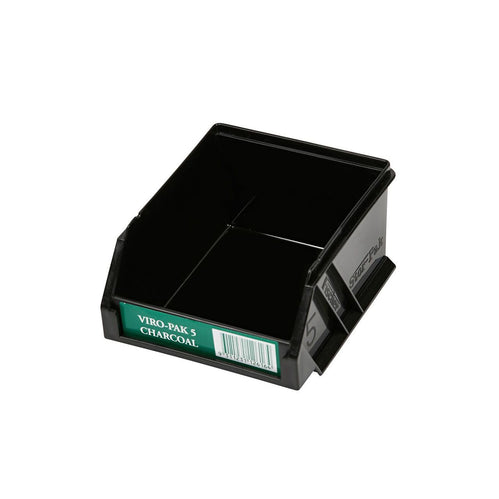 Fischer Plastics Viro-Pak 5 Black Bin and Container 0.5L