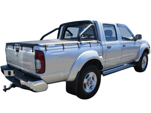 Nissan Navara D22T Dual Cab 2009-2015 with Sports Bars Bunji Ute Tonneau Cover