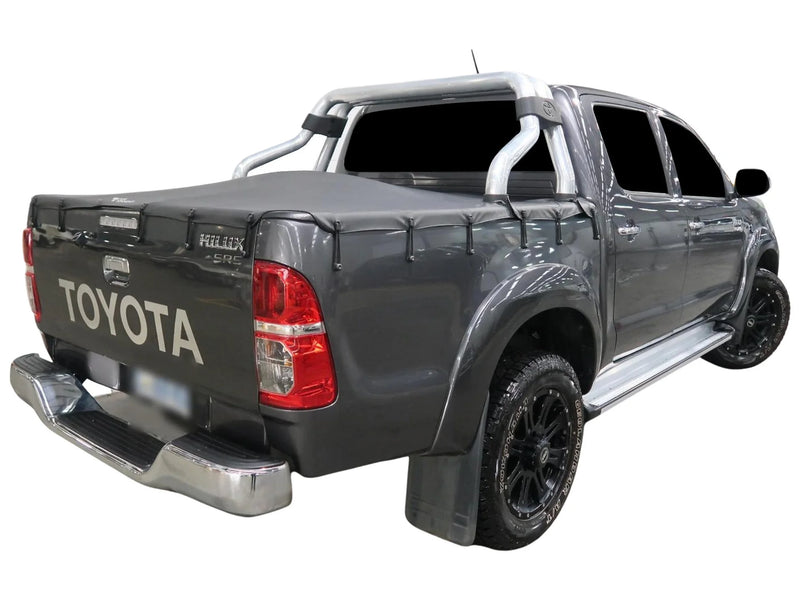 Toyota Hilux Dual Cab A Deck SR5 2005-2015 with Sports Bars Bunji Ute Tonneau Cover