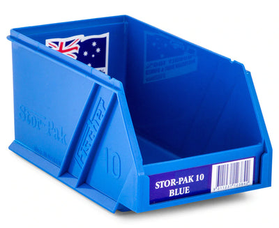 Fischer Plastics Stor-Pak 10 Blue Bin and Container 1L