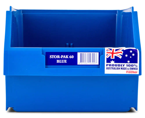 Fischer Plastics Stor-Pak 60 Blue Bin and Container 6L