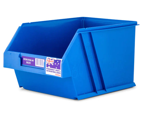 Fischer Plastics Stor-Pak 60 Blue Bin and Container 6L