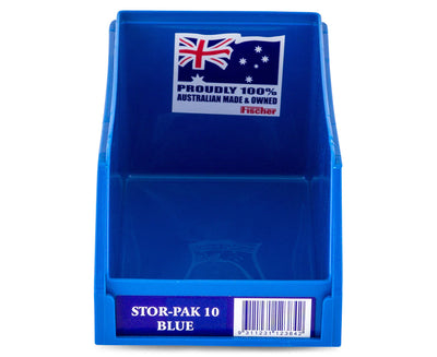 Fischer Plastics Stor-Pak 10 Blue Bin and Container 1L