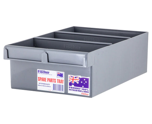 Fischer Plastics Spare Parts Tray 200W x 100H x 300D mm Grey