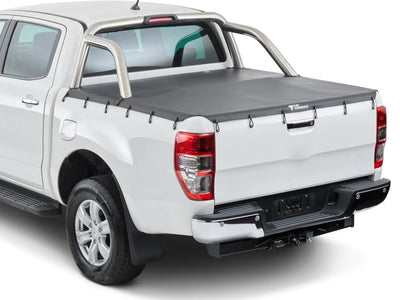 Nissan Navara D40 Dual Cab 2006-2015 with Sports Bars Bunji Ute Tonneau Cover