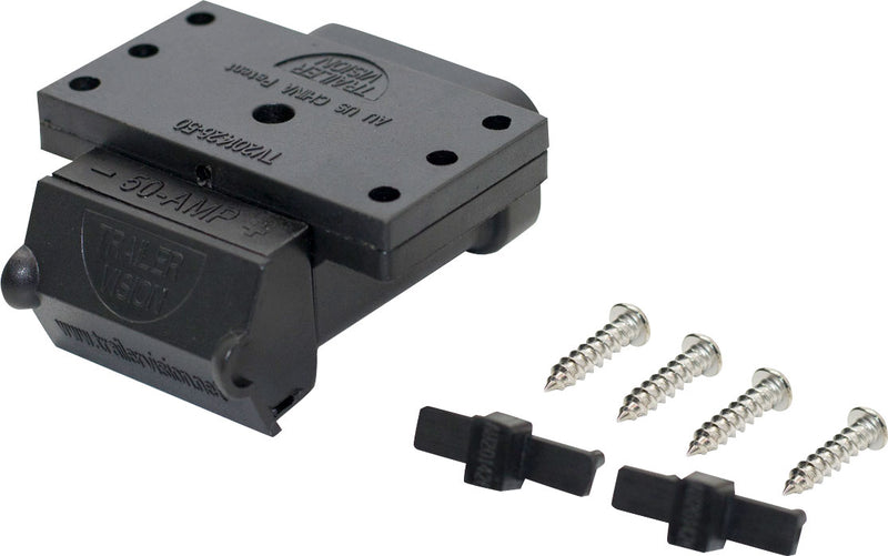 Trailer Vision 50A Anderson Plug Cover Surface Mount Housing - Black