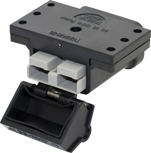 Trailer Vision 50A Anderson Plug Cover Surface Mount Housing - Black