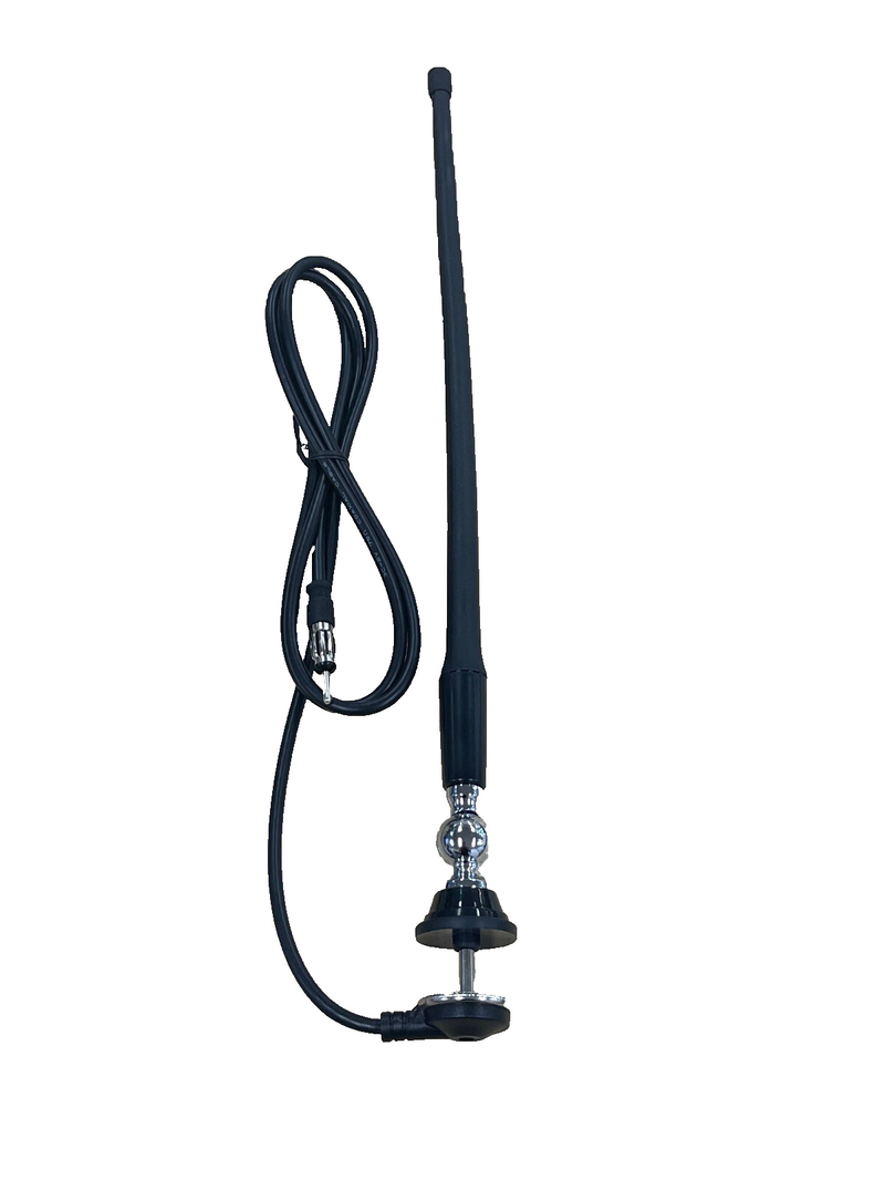 Radio Antenna AM/FM PVC 1.4m Cable for RV Caravans - Black
