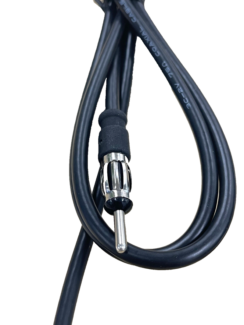 Radio Antenna AM/FM PVC 1.4m Cable for RV Caravans - Black