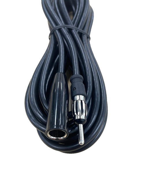 Radio Antenna 1.4m with 4m Extension Cable for RV Caravans Bundle  - Black