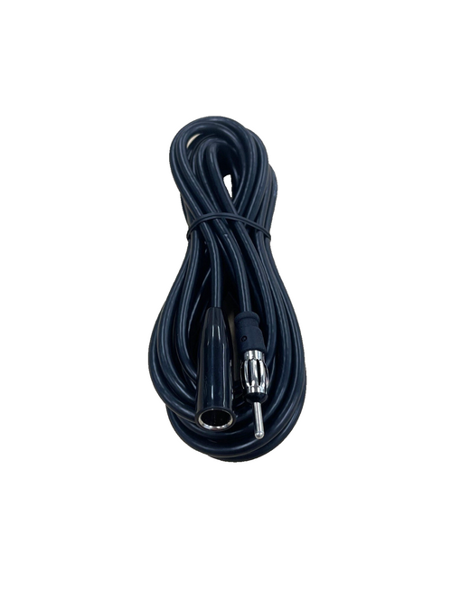 Radio Antenna 1.4m with 4m Extension Cable for RV Caravans Bundle  - Black