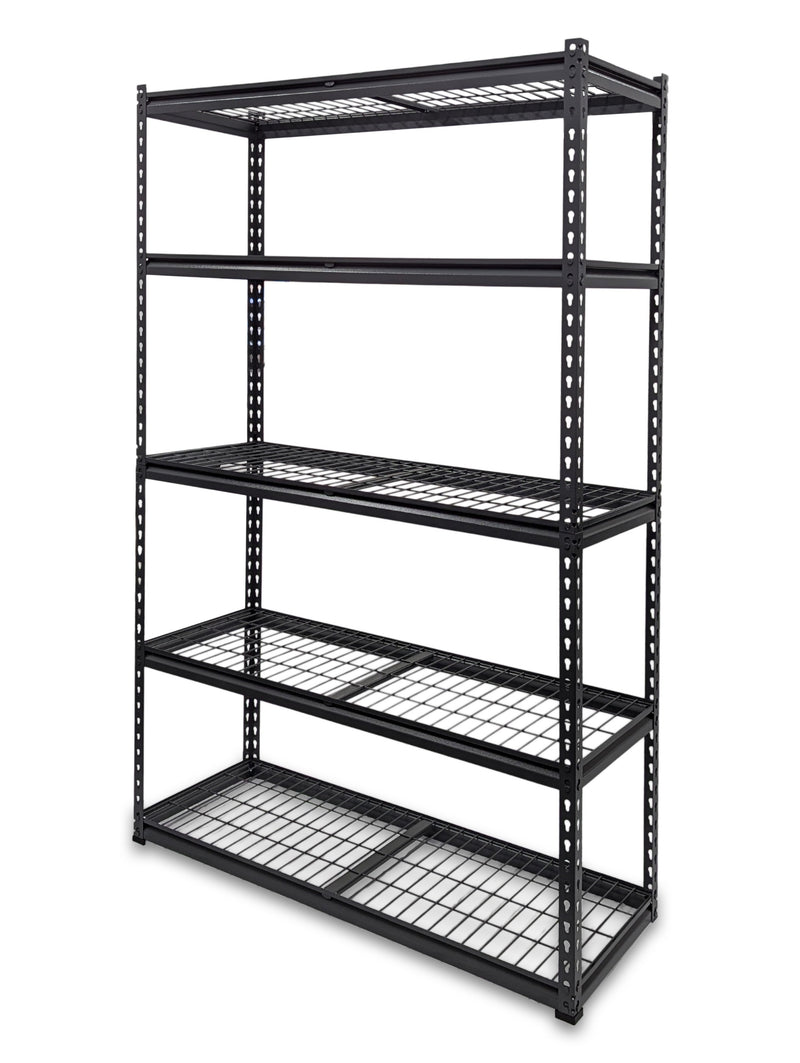 Summit Heavy Duty Rivet Shelving 5 Mesh Shelves 1830H x 1200W x 460D