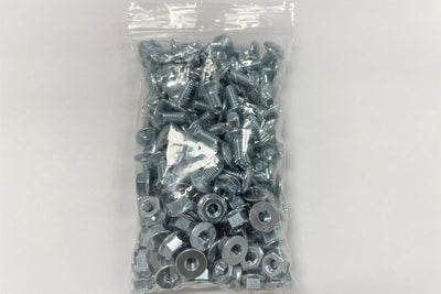 Zinc Nuts & Coach Bolts 75 Pack for Handy Angle Metal Slotted Section