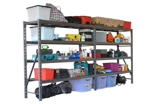 Industrial Shelving Heavy Duty Racks and Bays - Hammertone Grey