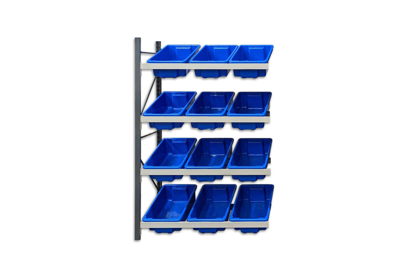 Stormor Premium Longspan Tub Rack with Plastic Bins