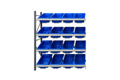 Stormor Premium Longspan Tub Rack with Plastic Bins