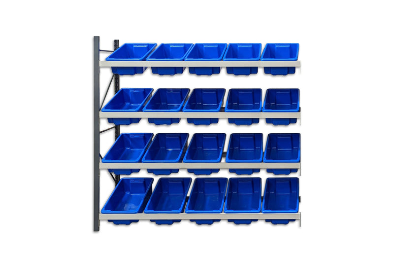 Stormor Premium Longspan Tub Rack with Plastic Bins