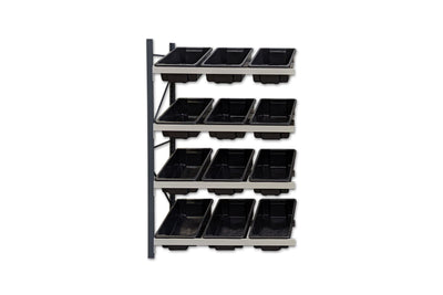 Stormor Premium Longspan Tub Rack with Plastic Bins