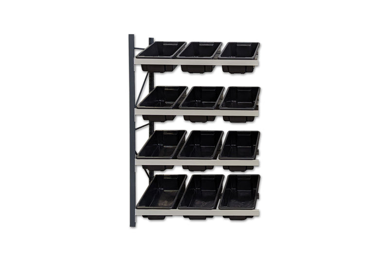 Stormor Premium Longspan Tub Rack with Plastic Bins