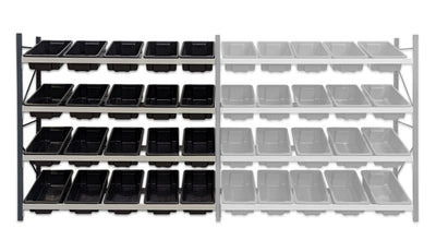 Stormor Premium Longspan Tub Rack with Plastic Bins