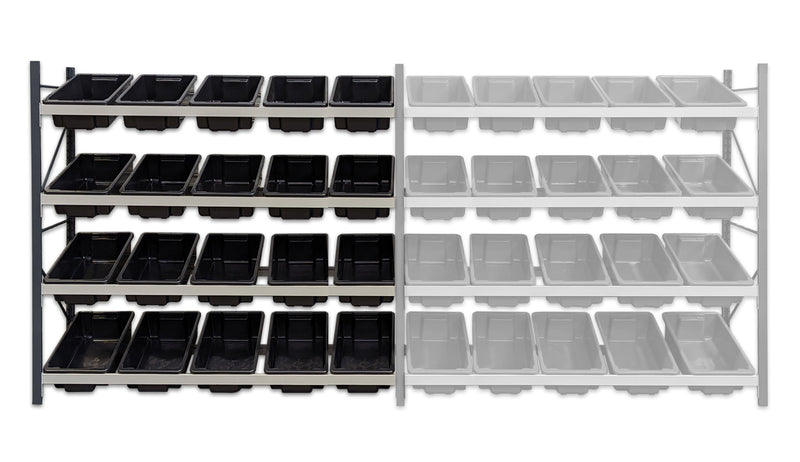 Stormor Racking Clips Stormor Premium Longspan Tub Rack with Plastic Bins – SupplyWorks