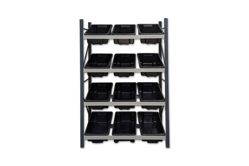 Stormor Premium Longspan Tub Rack with Plastic Bins