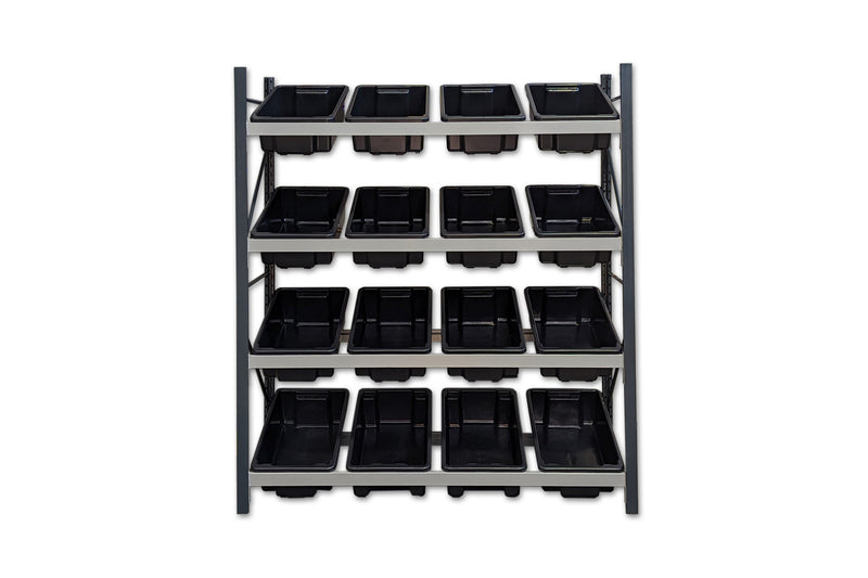 Stormor Premium Longspan Tub Rack with Plastic Bins