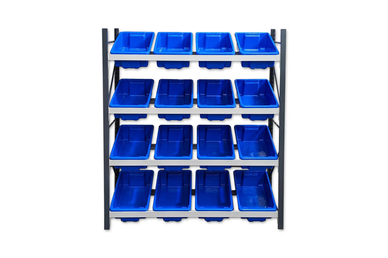 Stormor Premium Longspan Tub Rack with Plastic Bins