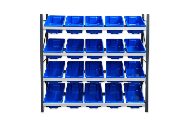 Stormor Racking Clips Stormor Premium Longspan Tub Rack with Plastic Bins – SupplyWorks