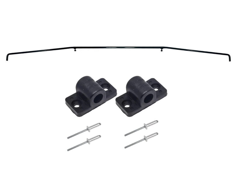 Tonneau Support Bar Rod Replacement Kit with Brackets and Pop Rivets