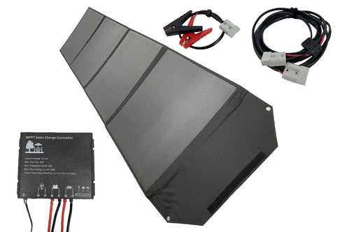 300W Portable Folding Solar Panel Mat Kit with MPPT Controller & Accessories