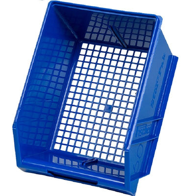 Fischer Plastics Stor-Pak 60 Blue Bin with Mesh Base 6L