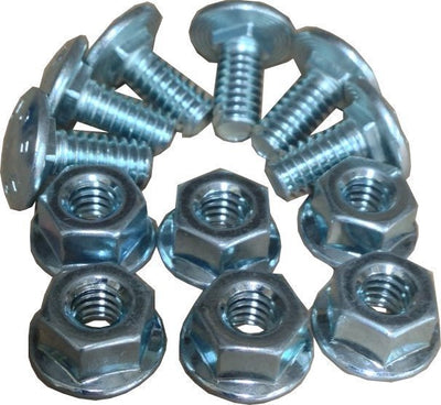 Zinc Nuts & Coach Bolts 75 Pack for Handy Angle Metal Slotted Section