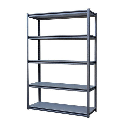 Summit Z Beam Heavy Duty Rivet Shelving Unit - Hammertone Grey