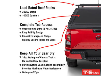 Canvas Canopy For Holden Colorado Dual Cab 2012-Current