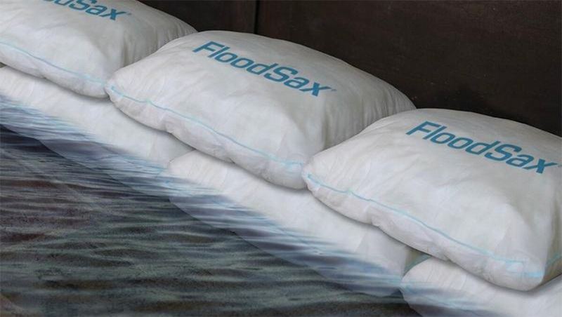 FloodSax - The Sandless Sand Bags for Flooding, Leaks, Drains & Water Events