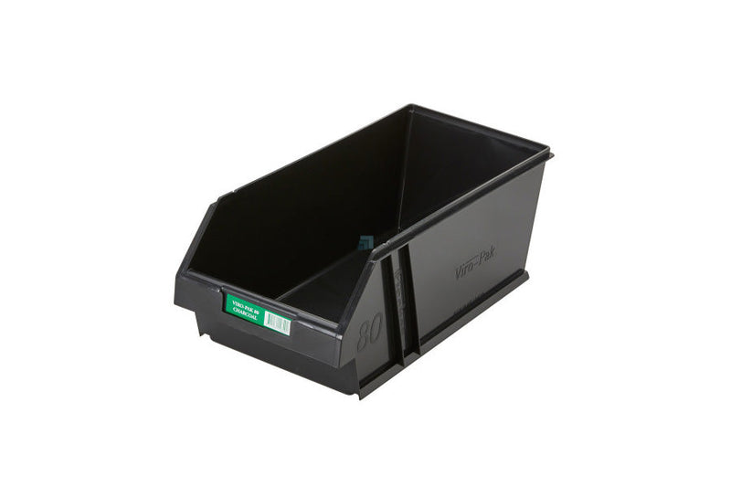 Fischer Plastics Viro-Pak 80 Black Bin and Container 8L