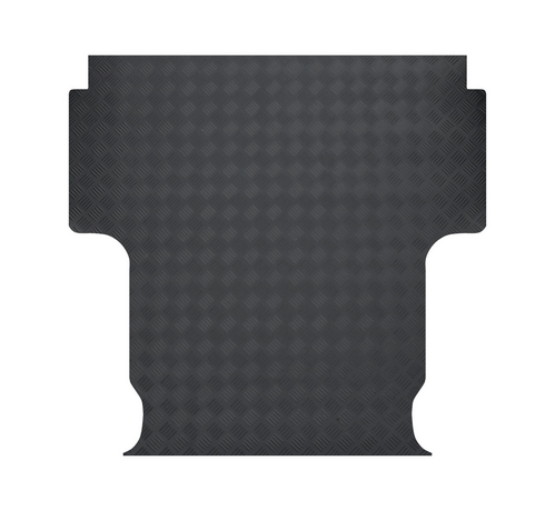 6mm Rubber Ute Mat for Nissan Navara New NP300 Dual Cab 2021+ With Plastic Liner