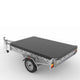 Durable Trailer Box Tonneau Cover with Support Bars and Buttons