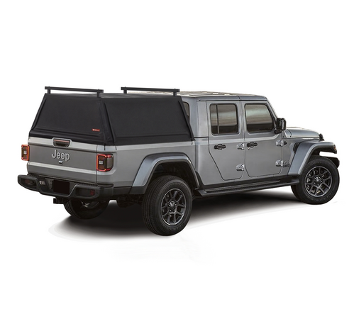 Canvas Canopy For Jeep Gladiator Dual Cab 2020_ With Trail Rail Installed
