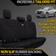 Ford Ranger T6.2 XL & XLS Neoprene Rear Row Seat Covers (In Stock)