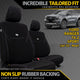 Ford Ranger T6.2 Sport Neoprene 2x Front Row Seat Covers (Available)