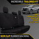 Ford Ranger T6.2 Sport Neoprene Rear Row Seat Covers (Available)