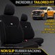 Ford Ranger T6.2 Wildtrak Neoprene 2x Front Row Seat Covers (Available)